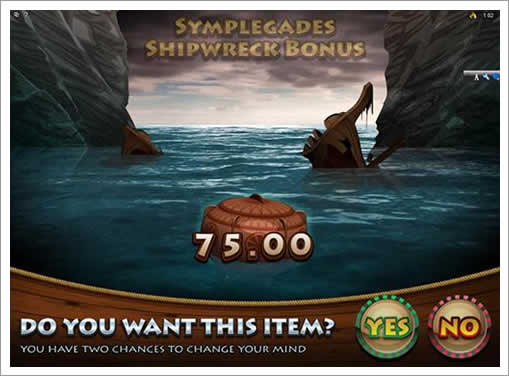 SYMPLEGADESのSHIPWRECK BONUS