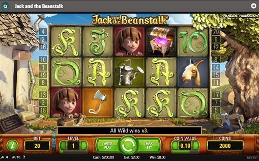 Jack and the Beanstalkのゲーム画面