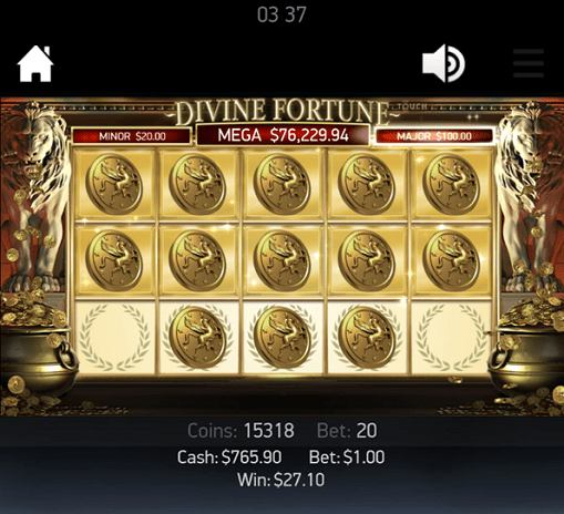 DIVINE FORTUNEのジャックポット