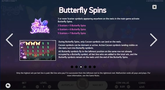Butterfly Spinsへ移動