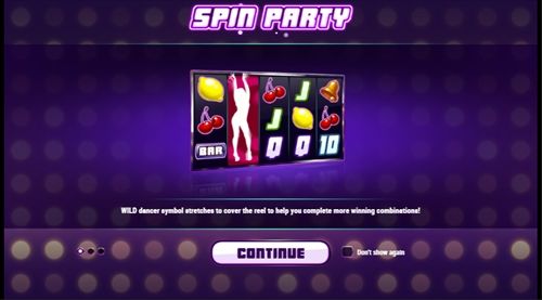 SPIN PARTYを選択