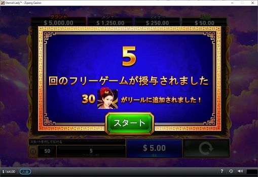 ゲーム数は5回転