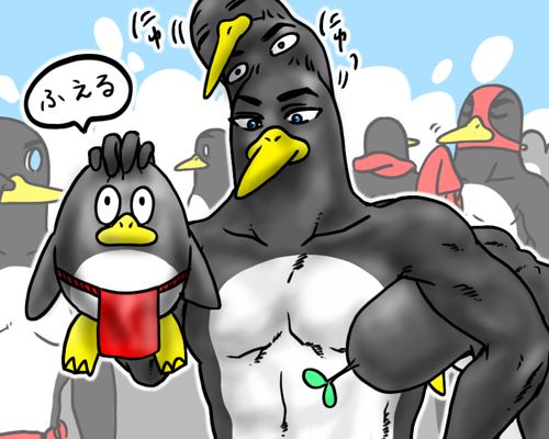 分裂して増えるペンギンさん