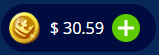 純増$30.10で終了