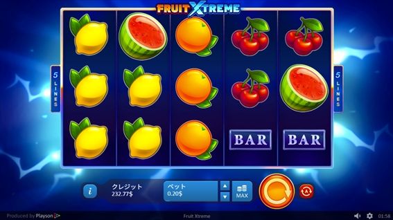 FRUIT XTREMEプレイ中止