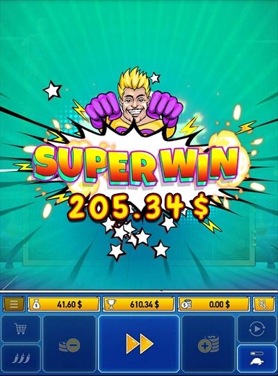 SUPERWIN$205.34獲得