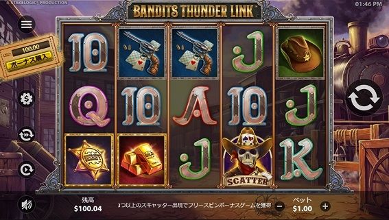 BANDITS  THUNDER LINKプレイ画面