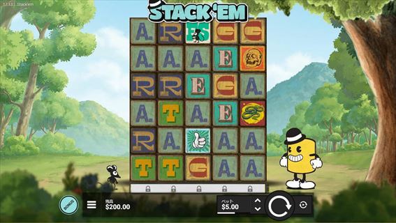 『Stack’Em』は6×5のグリッドスロット