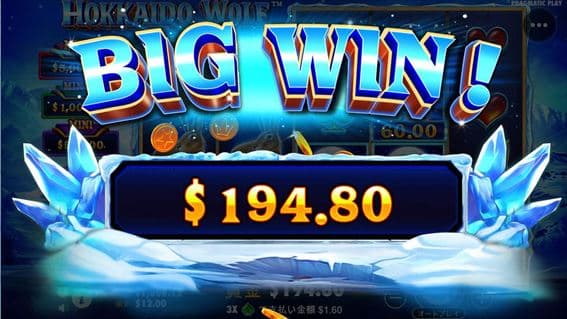 ＄194獲得のBIGWIN