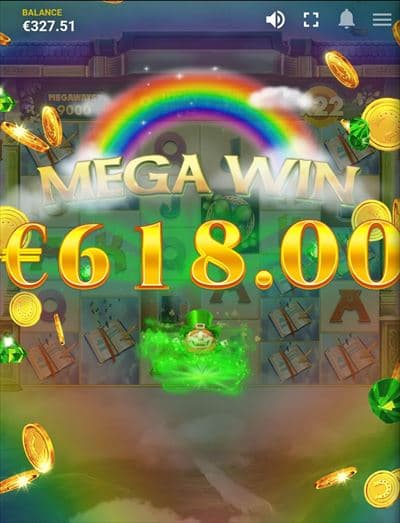 MEGA WIN€618.00獲得