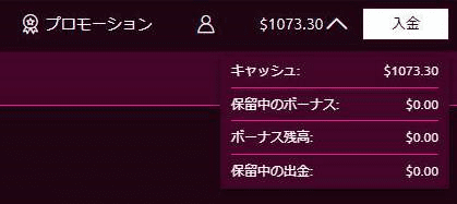 残高$1,073