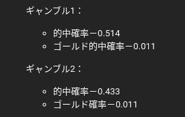 ギャンブルホイールの的中確率