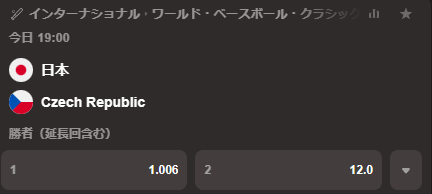 オッズ1.006倍