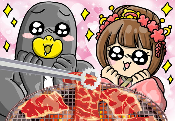 ジュージュー焼肉コースのペンギン