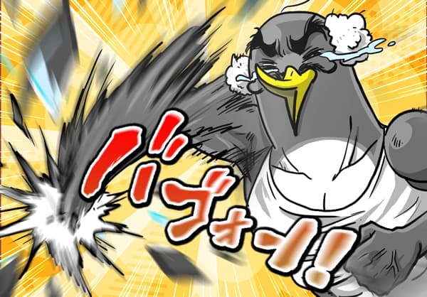 怒りのペンギンさん