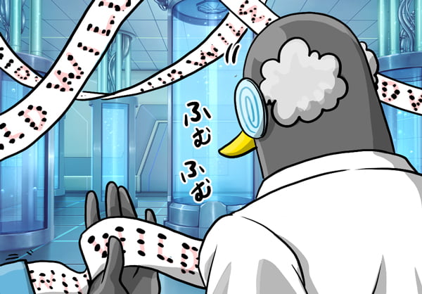 博士っぽいペンギン