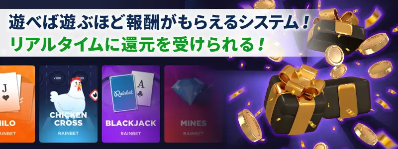 報酬システムで遊べば遊ぶほどお得に!