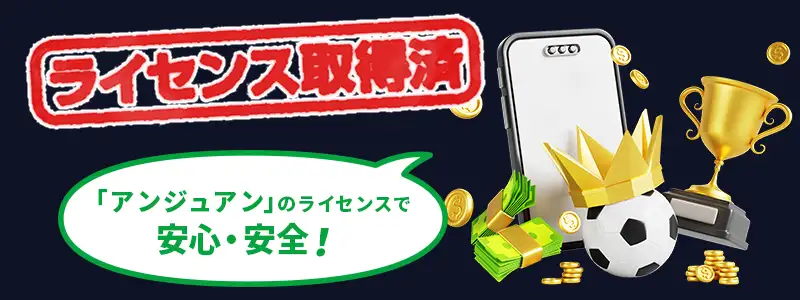 レインベットは安全?ライセンス情報