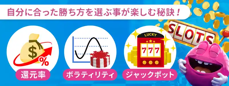 ベラジョンカジノの「勝てるスロット」を選ぶ時のポイント