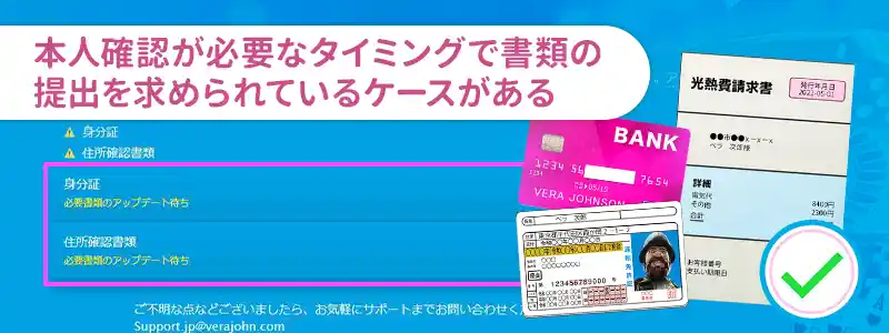 本人確認（KYC）を求められている