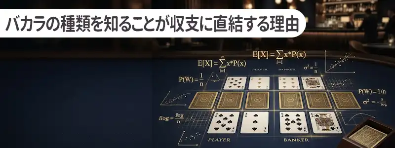 バカラの種類を知ることが「長期的な収支」に直結する理由
