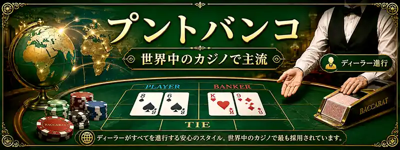 世界中のカジノで主流となっているプントバンコ