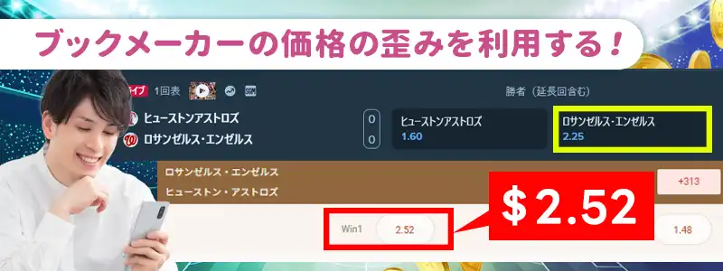 ブックメーカーのアービトラージとは?理論上は負けないとされる仕組み