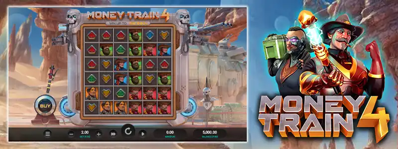 2位:Money Train 4|多彩な特殊シンボルと連鎖システム