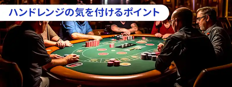 ポーカーのハンドレンジの注意点