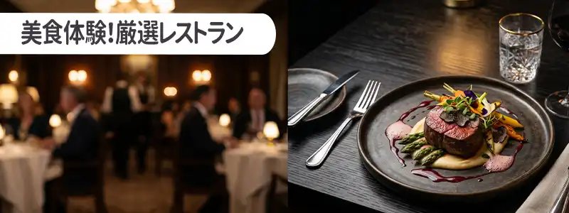 美食体験|ミシュランガイド・セレクテッド掲載店を含む厳選レストラン