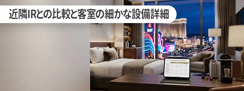 【滞在のヒント】近隣IRとの比較と客室の細かな設備詳細