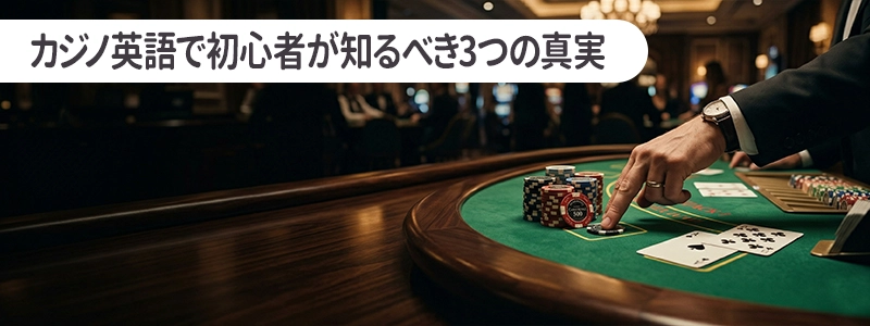 カジノ英語は怖くない!初心者が知るべき3つの真実