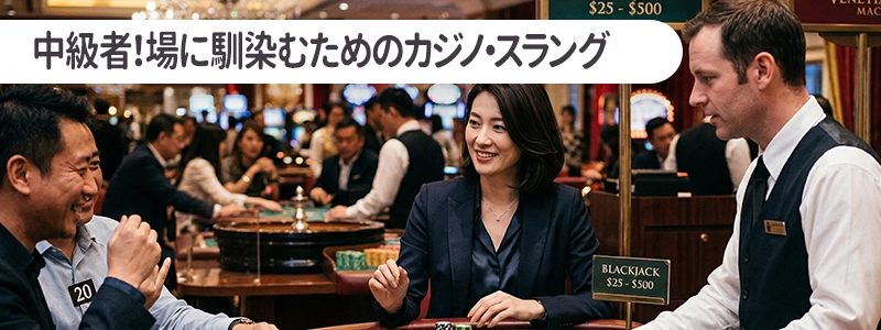 中級者に見える!場に馴染むためのカジノ・スラング