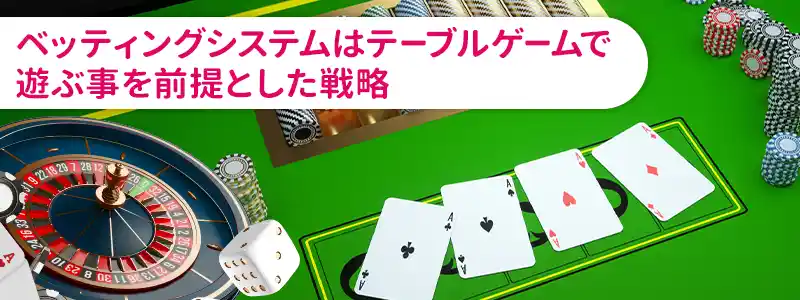 ベッティングシステムはどんなゲームで使えるのか