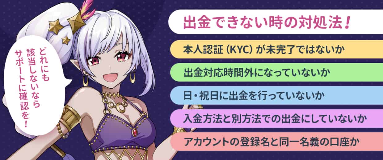 ギャンボラで出金できない!出金が遅いときの原因