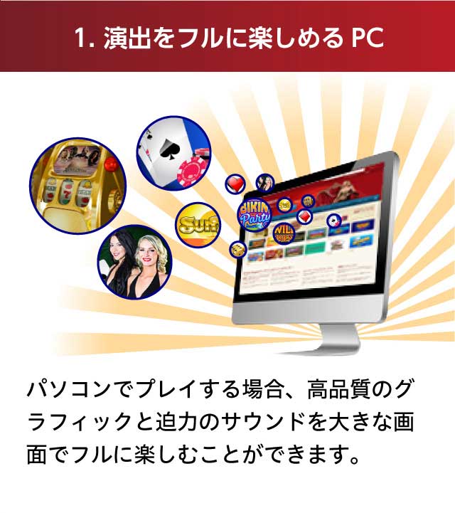 演出をフルに楽しめるPC版